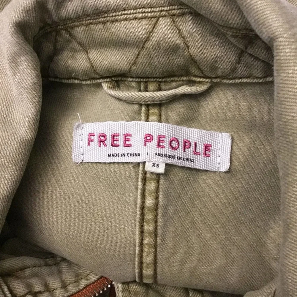Free People Seize The Day Military Oversized Jacket Size XS